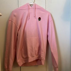 Pink rose hoodie